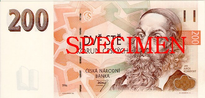 líc běžné dvousetkoruny